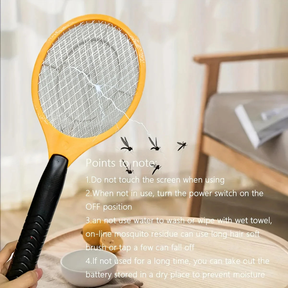 Battery-Powered Electric Fly Swatter