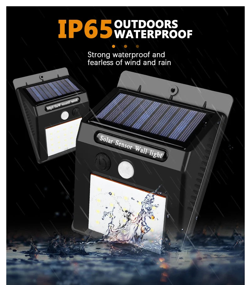 Solar Motion Sensor Wall Light