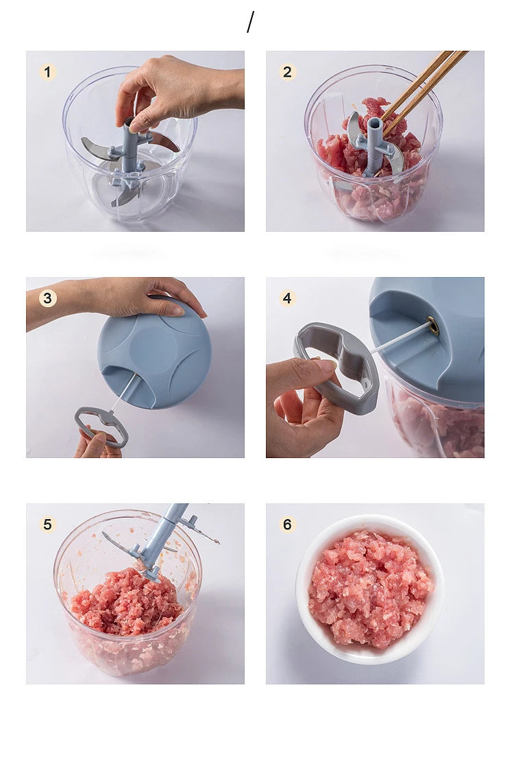 Manual Rotary Food Chopper