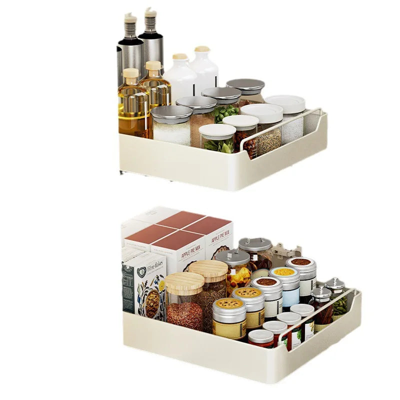 Pull-Out Cabinet Organizer with Sliding Rails