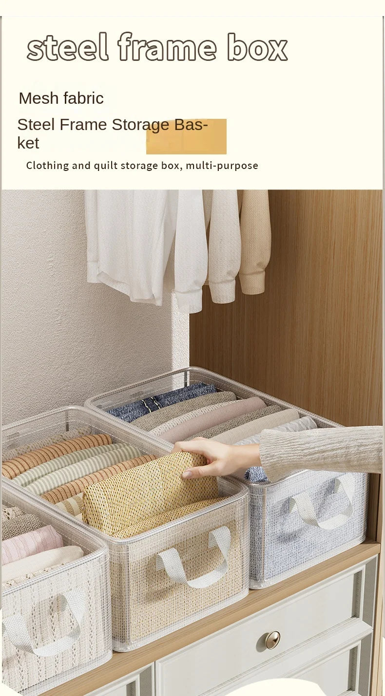 Transparent Reinforced Clothing Storage Box