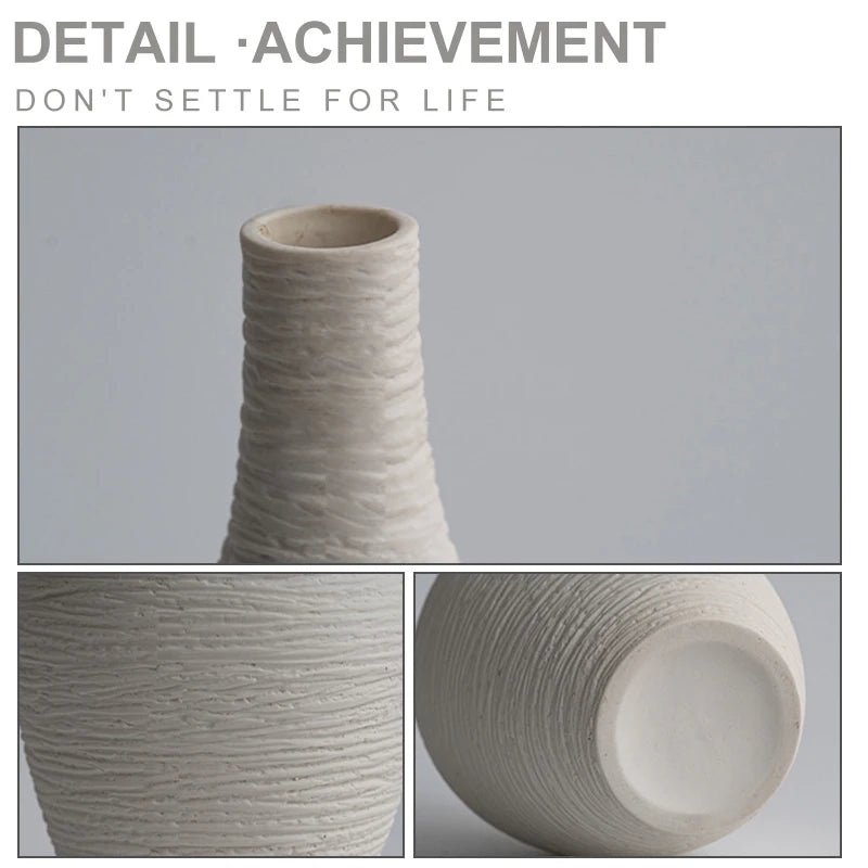 Nordic Ceramic Narrow-Neck Vase