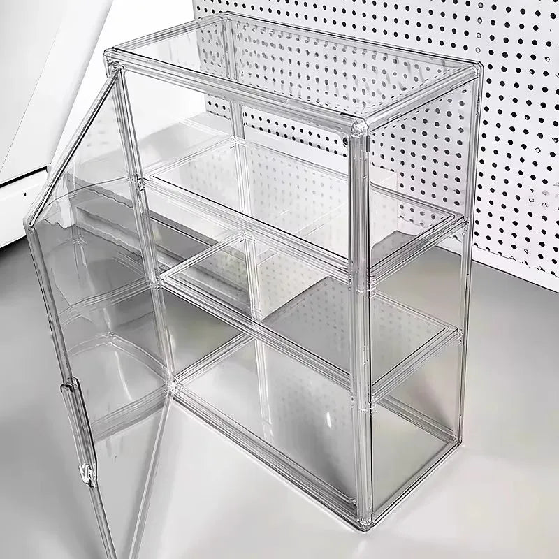 Clear Display Case with Removable Shelves