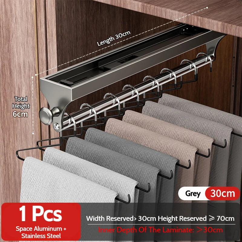 Pull-Out Closet Hanging Rod Collection