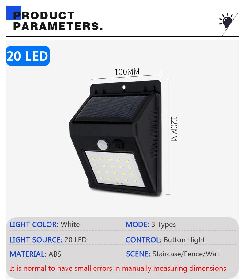 Solar Motion Sensor Wall Light