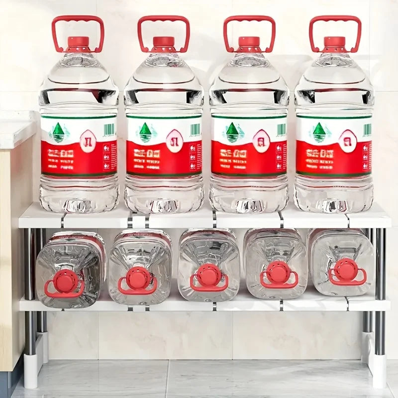 Expandable Under-Sink Storage Rack