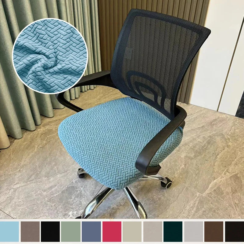 Stretch-Fit Office Chair Seat Cover