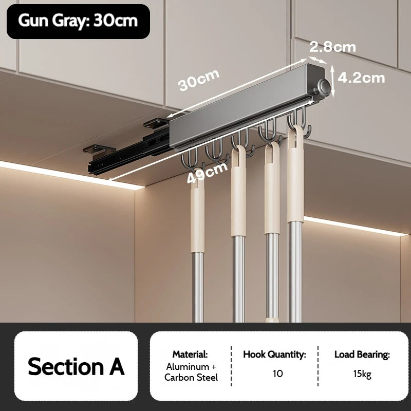 Pull-Out Closet Hanging Rod Collection
