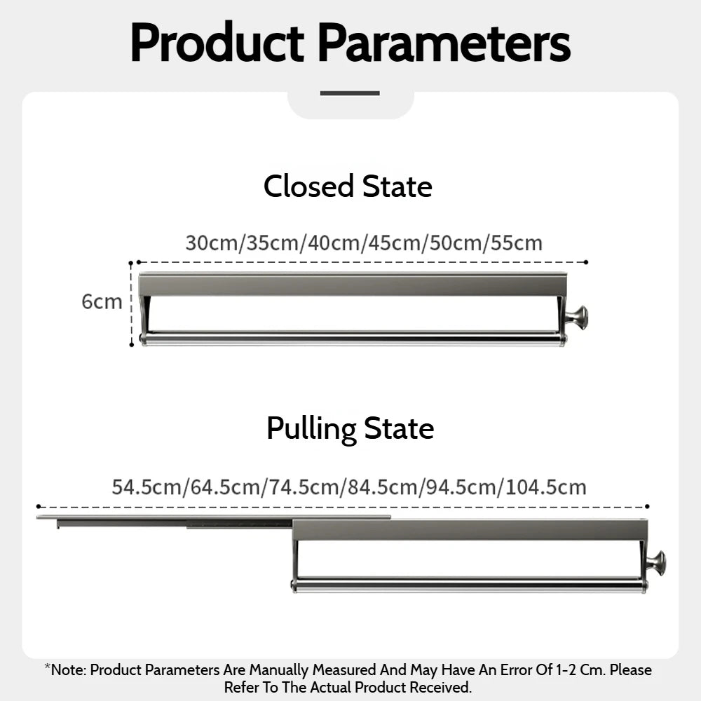 Pull-Out Closet Hanging Rod Collection
