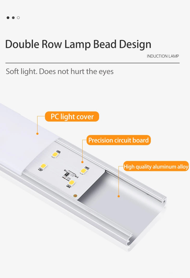 3-Color Rechargeable Motion Sensor Light Bar
