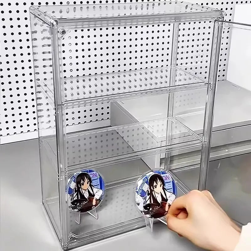 Clear Display Case with Removable Shelves