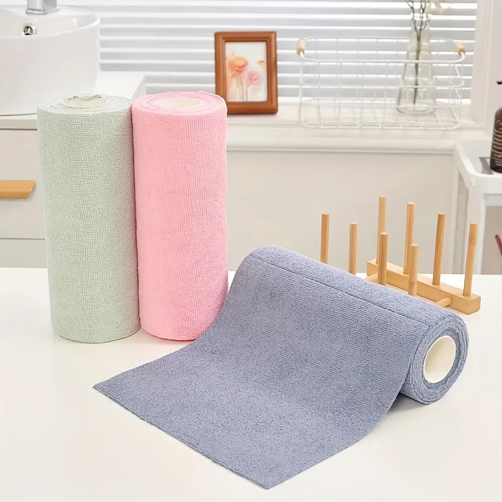 Reusable Tear-Off Cleaning Cloth Roll
