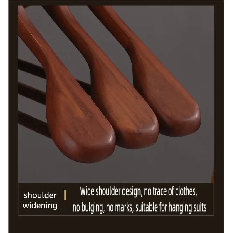 Wide-Shoulder Wooden Suit Hangers