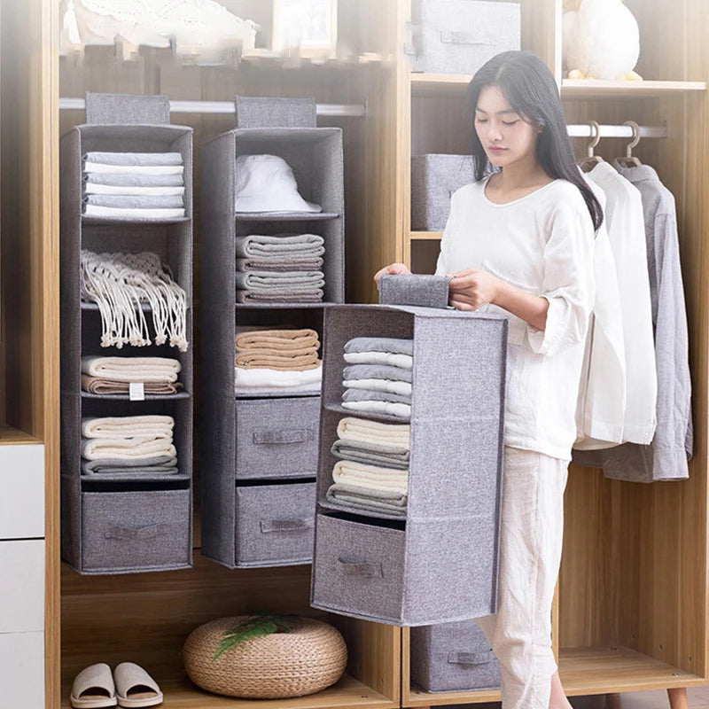Hanging Closet Organizer with Drawers