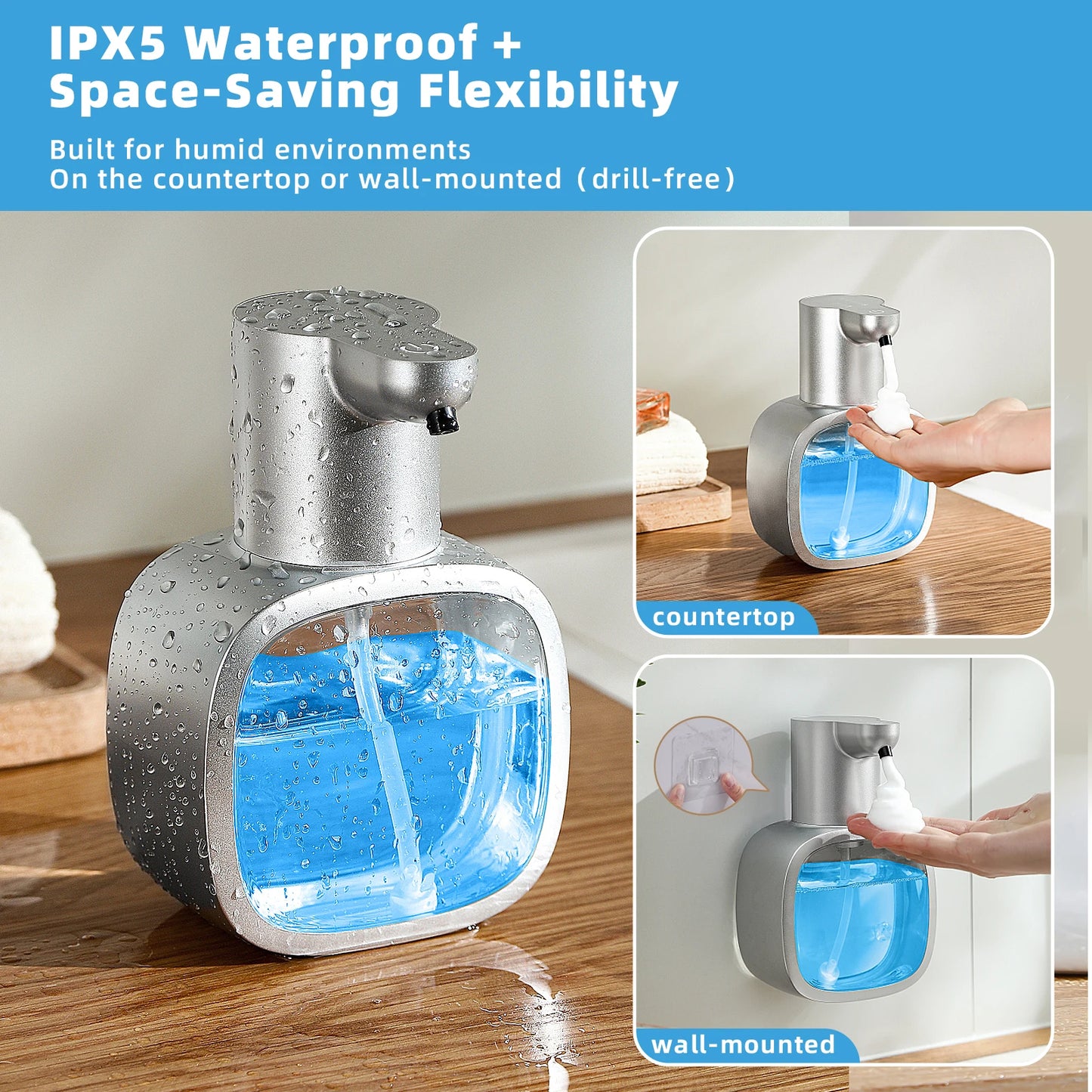 500 mL Wall-Mounted Automatic Foam Soap Dispenser