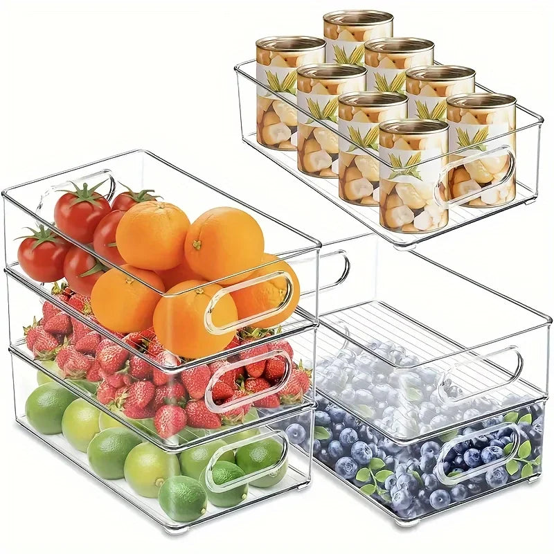 Transparent Refrigerator Storage Bin