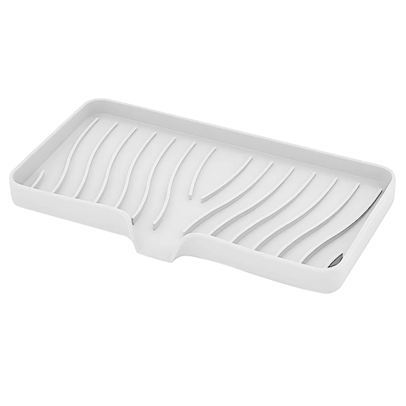 Quick-Drain Silicone Soap & Sponge Tray
