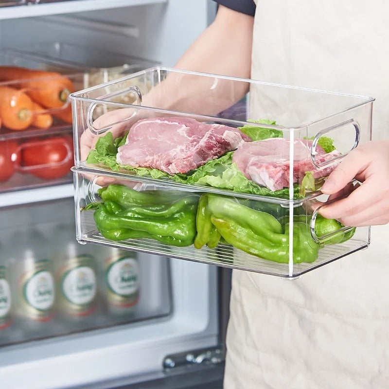 Transparent Refrigerator Storage Bin