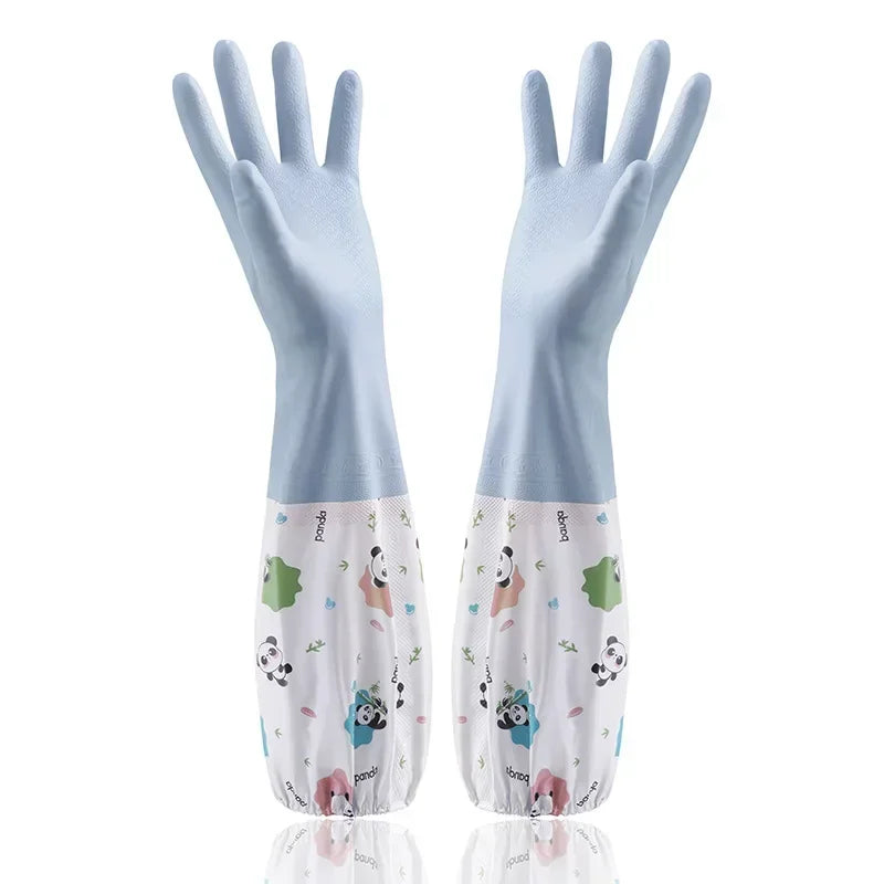 Long-Cuff Household Cleaning Gloves