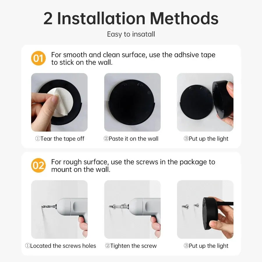 Rechargeable Motion Sensor Wall Spotlight