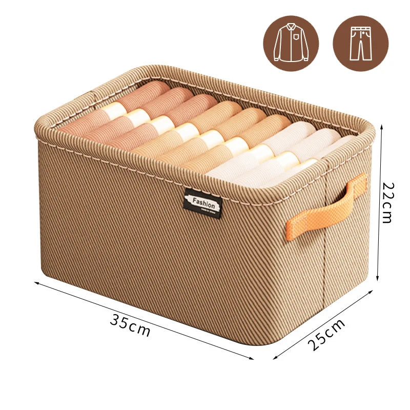 Foldable Closet Storage Bins with Clear Lid