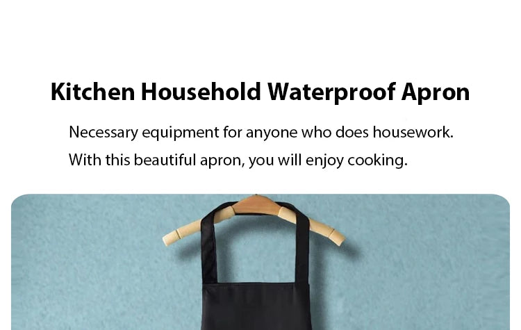 Hand-Wipe Kitchen Apron with Pocket