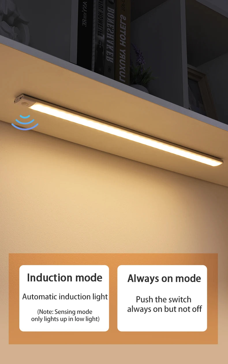 3-Color Rechargeable Motion Sensor Light Bar
