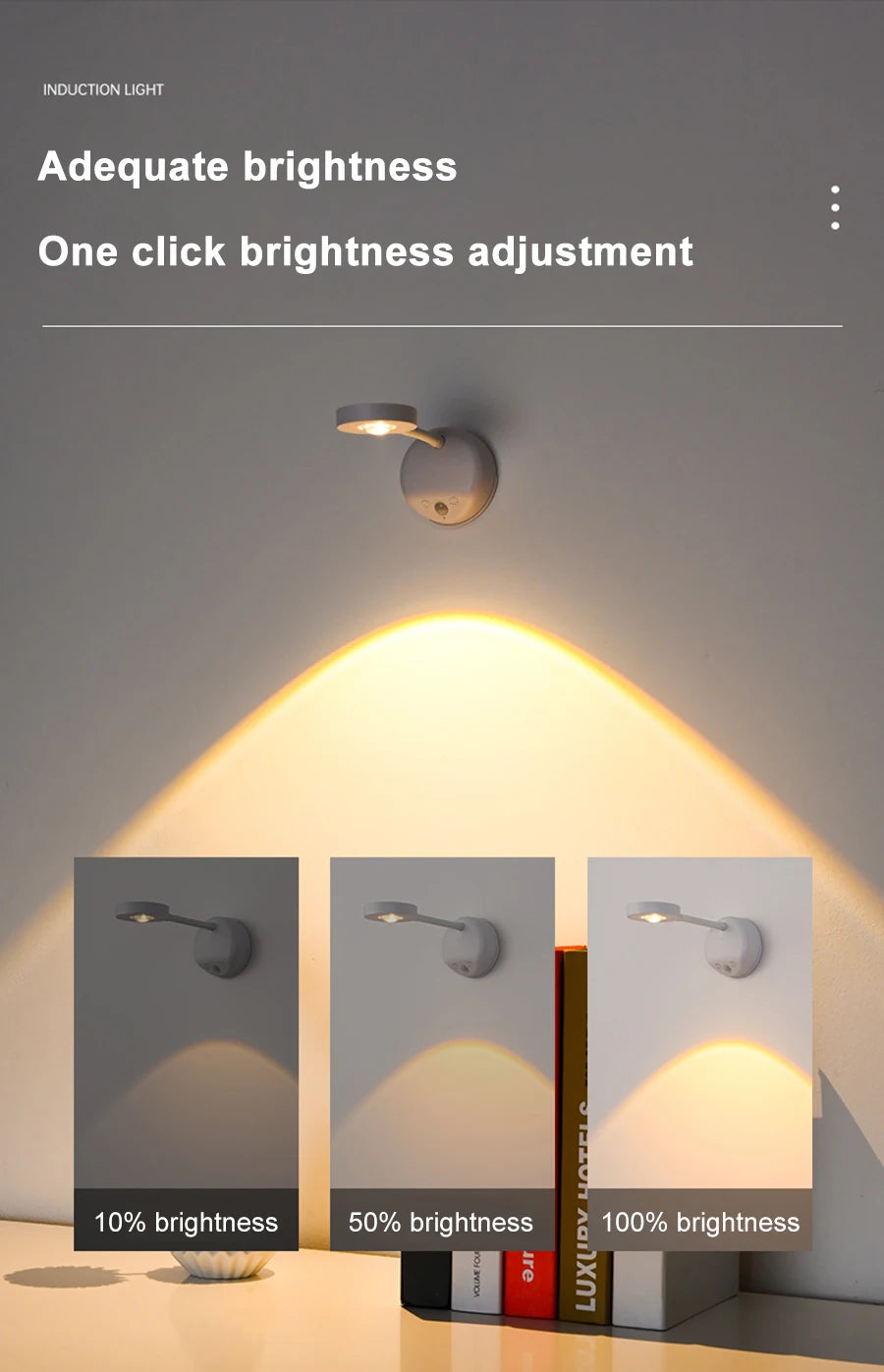 Rechargeable Motion Sensor Wall Spotlight