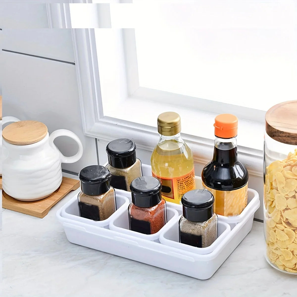 8-Piece Drawer Organizer Tray Set