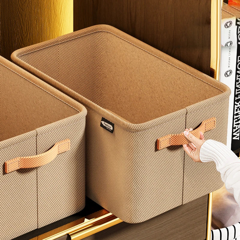 Foldable Closet Storage Bins with Clear Lid