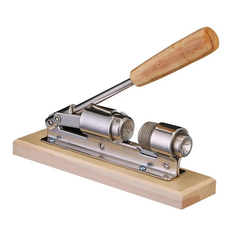 Heavy-Duty Lever Nutcracker with Wooden Base