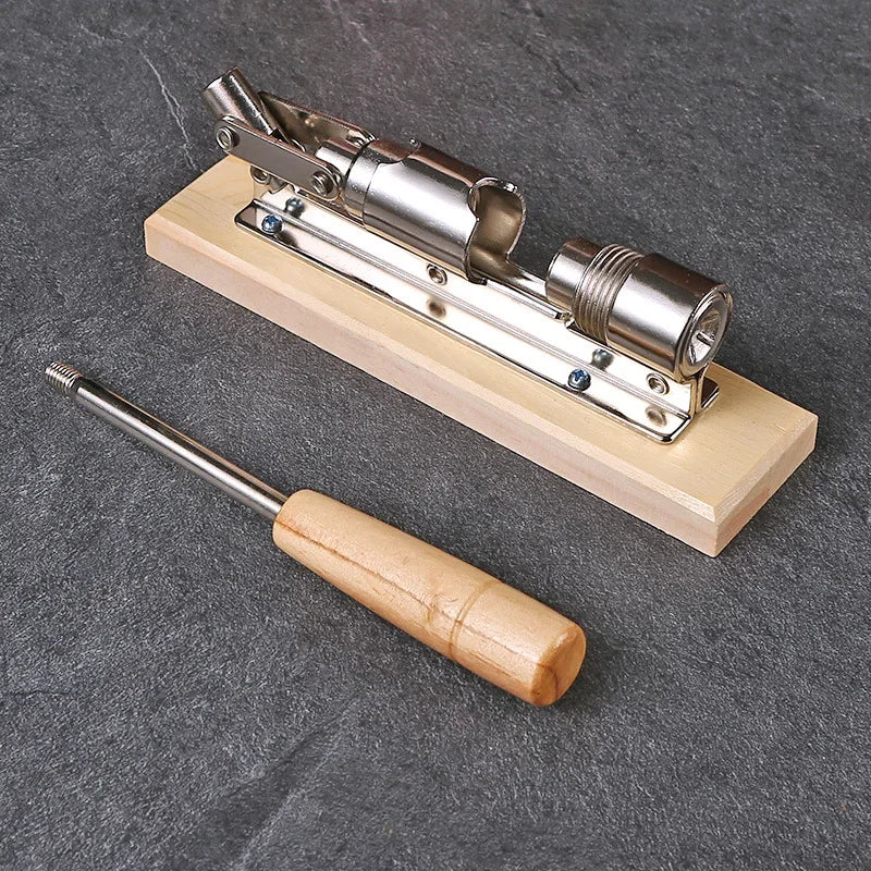 Heavy-Duty Lever Nutcracker with Wooden Base