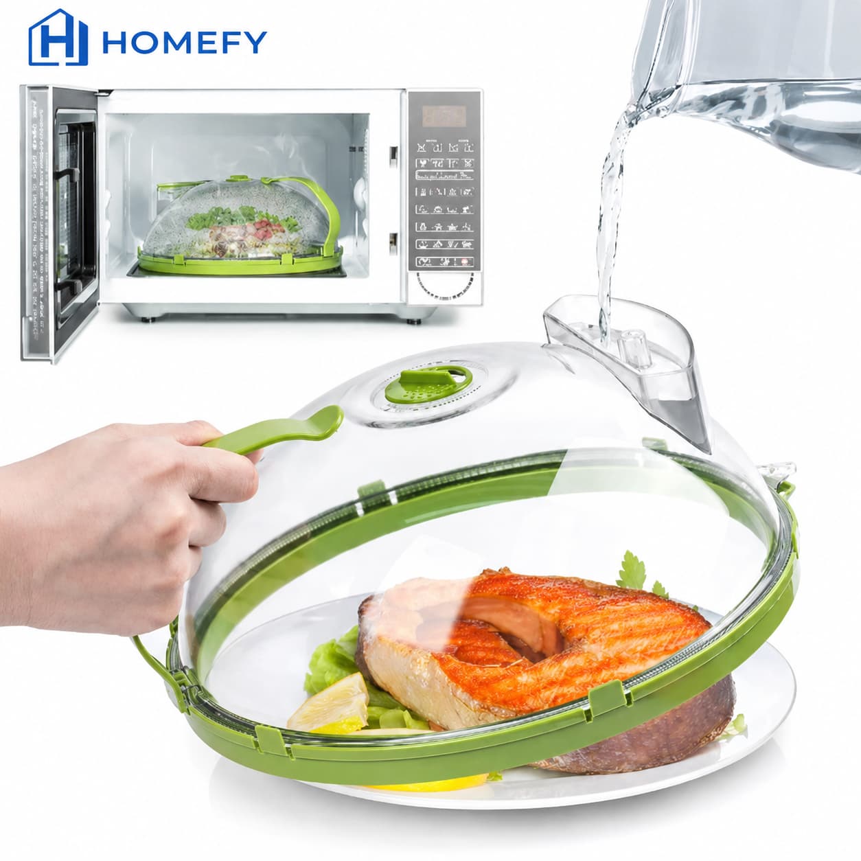 Microwave Splatter Cover with Steam Vent
