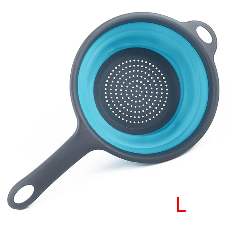 Silicone Collapsible Colander with Handle