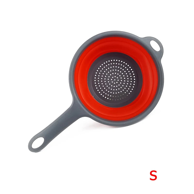 Silicone Collapsible Colander with Handle