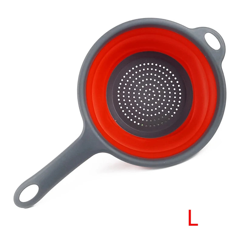 Silicone Collapsible Colander with Handle