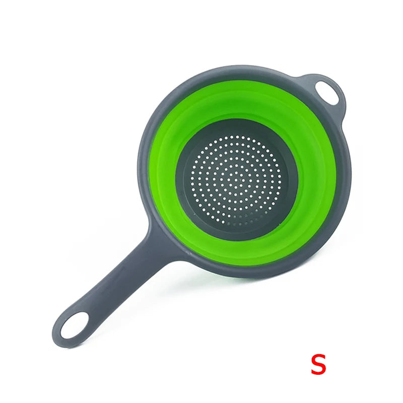 Silicone Collapsible Colander with Handle