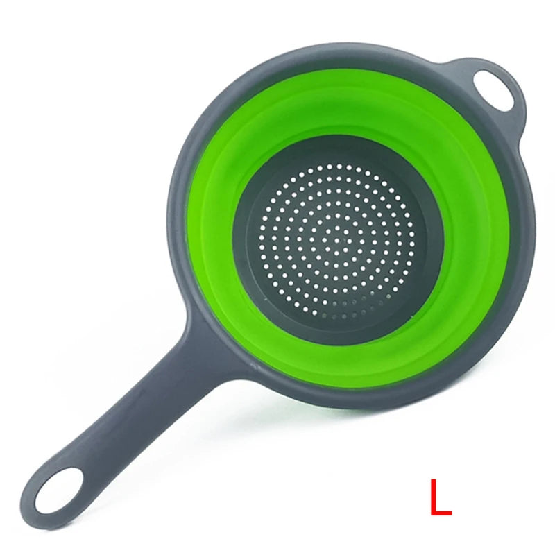 Silicone Collapsible Colander with Handle