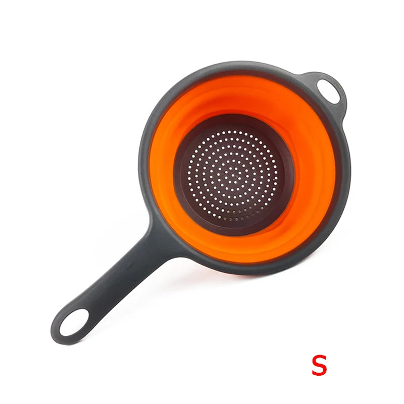 Silicone Collapsible Colander with Handle