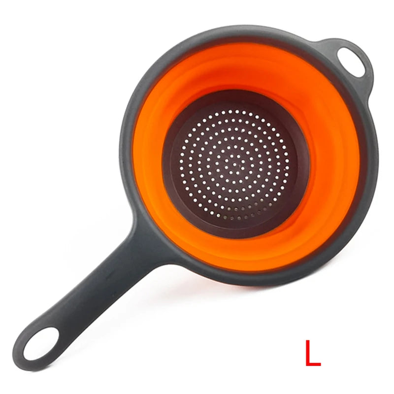 Silicone Collapsible Colander with Handle