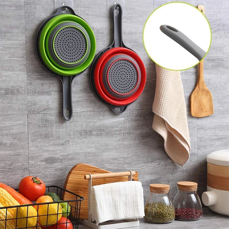 Silicone Collapsible Colander with Handle