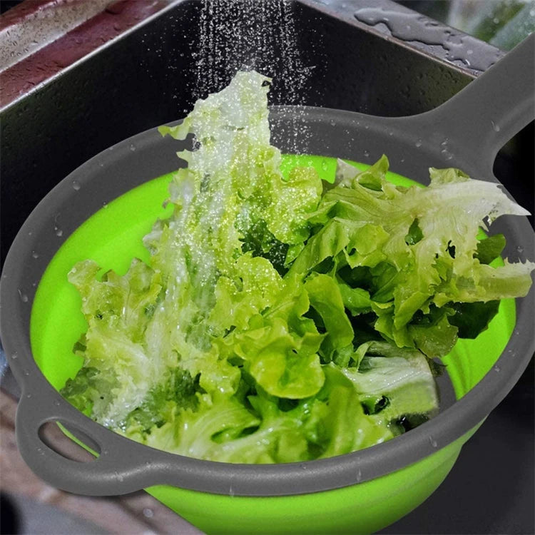 Silicone Collapsible Colander with Handle