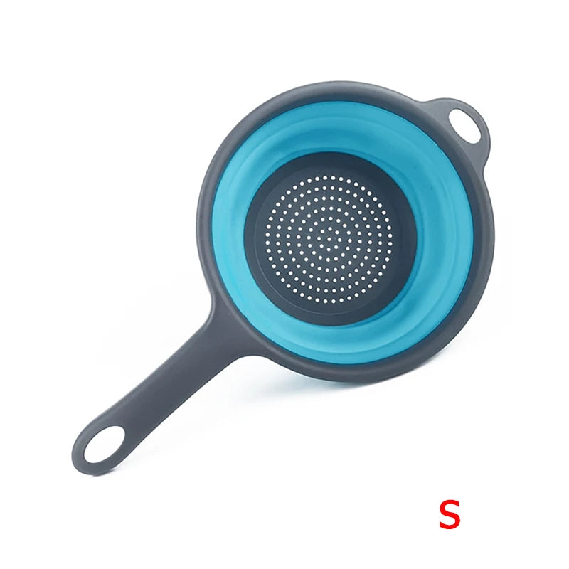 Silicone Collapsible Colander with Handle
