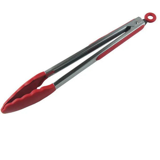 Silicone-Tipped Stainless Steel Kitchen Tongs