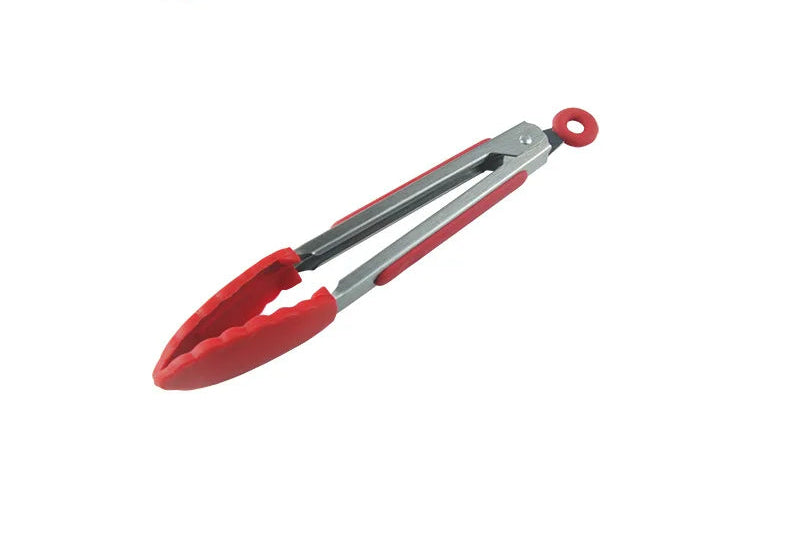 Silicone-Tipped Stainless Steel Kitchen Tongs