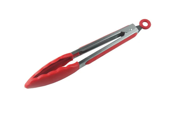 Silicone-Tipped Stainless Steel Kitchen Tongs
