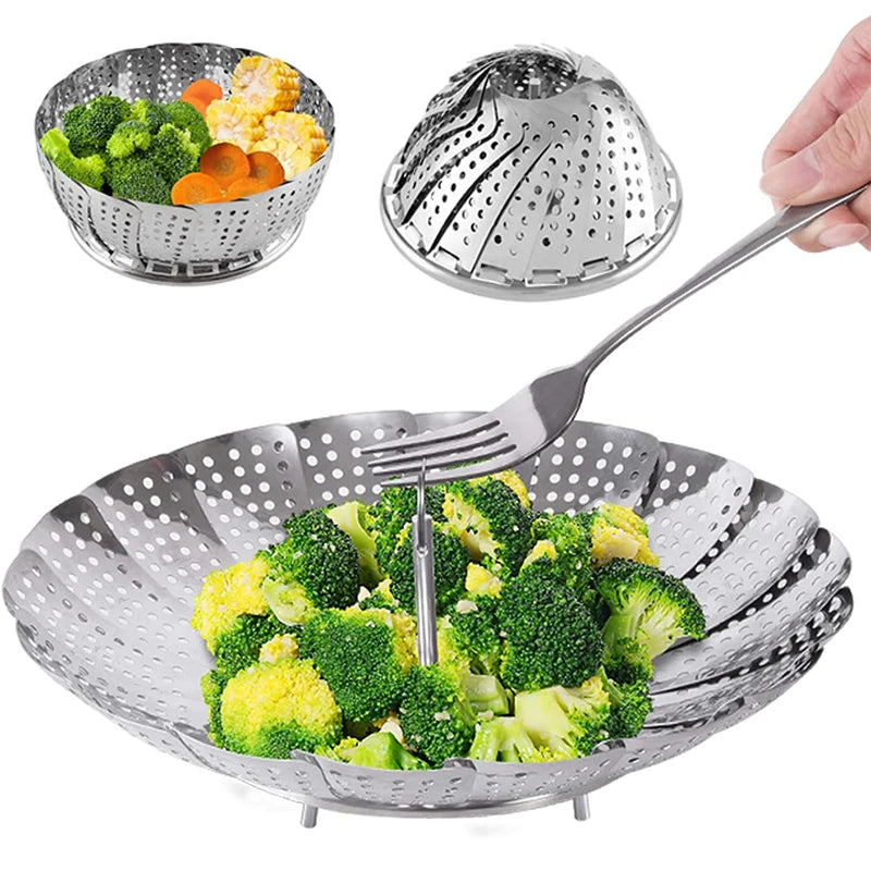 Stainless Steel Folding Steamer Basket