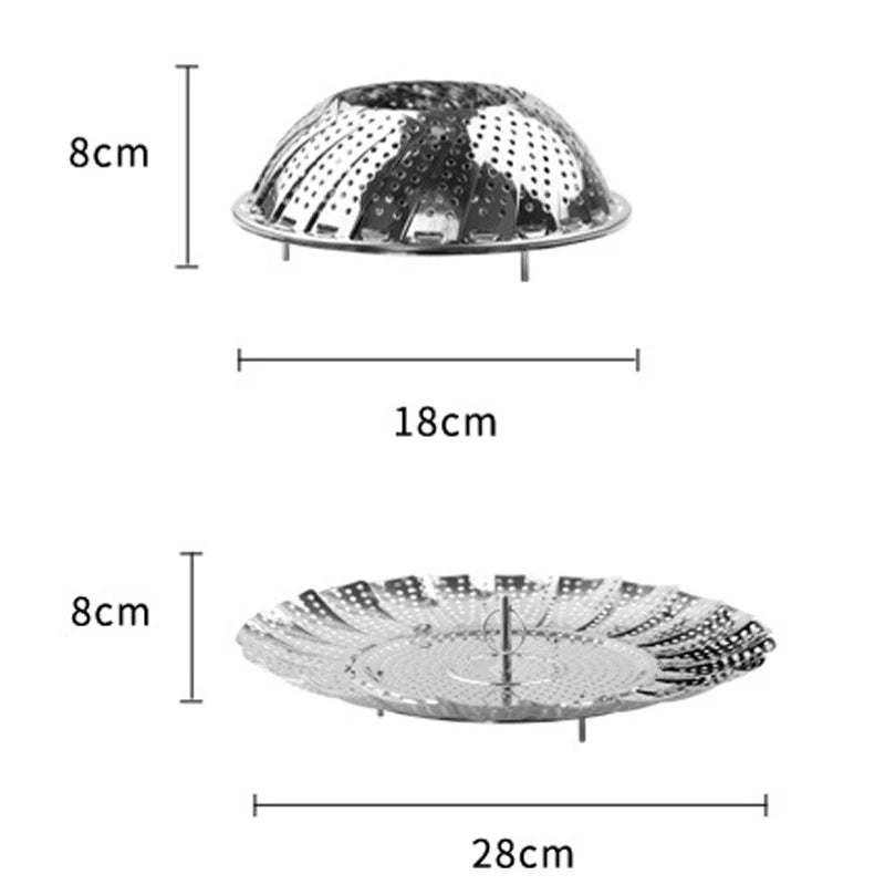 Stainless Steel Folding Steamer Basket